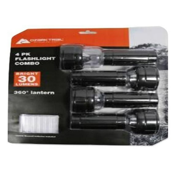 4 Pack Flashlight Combo, Ozark Trail 4 Pack Flashlight Combo