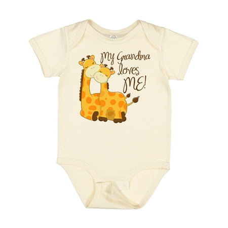 

Inktastic My Grandma Loves Me! Gift Baby Boy or Baby Girl Bodysuit