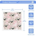 thumbnail image 3 of GZHJMY Cute Koala Pink Wash Cloths 2 Pack - 12 x 12 Inch Super Super Soft Washcloths for Your Face and Body - 100% Cotton Absorbent Baby Face Towel, 3 of 7