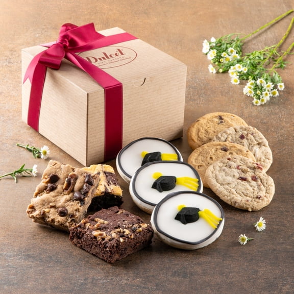Dulcet Gift Baskets Tasty Graduation Gift Box Classic Gift Idea for Students