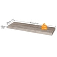 thumbnail image 2 of HOOBRO Floating Shelves for Wall, Wall Mounted Shelf Set of 2, 31.5" Hanging Shelf with Invisible Brackets, for Wall in Bathroom, Bedroom, Toilet, Kitchen, Living Room, Office, Greige BG80BJP201, 2 of 8