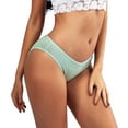 thumbnail image 5 of Sngxgn Womens Underwear Cotton Panties Lace Soft Hipster Panty Ladies Stretch Full Briefs(Green,XXL), 5 of 5