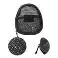 thumbnail image 3 of Bolsas de maquillaje de malla de mano únicas 1 Pc poliéster negro 4.92in, 3 of 5