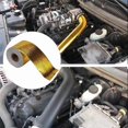 thumbnail image 3 of 9mx5cm Fiberglass Heat Reflective Tape Gold High Temperature Heat and Sound Shield Wrap Roll Adhesive New Car Accessories, 3 of 5