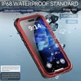 thumbnail image 2 of iPhone 16 Pro 6.3 inch Waterproof Case Compatible with MagSafe, Magnetic Waterproof Metal Full Body IP68 Underwater Case Built-in Screen Protector Military Grade Shockproof Cover, 2 of 7