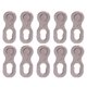 thumbnail image 3 of Conector de bicicleta de 10 piezas, accesorios de bicicleta de división rápida de alta resistencia, piezas reutilizables de aleación de aluminio para 678 plata Baoblaze cadena de bicicleta, 3 of 7