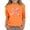 Orange, variant on KyCheLot 3/4 Sleeve Tops for Girl Bow Print Crewneck Casual Cute Shirts Spring Blouses 3-14 Years