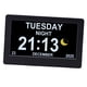 thumbnail image 5 of Reloj Calendario Digital De 7 Pulgadas Reloj Multifuncional Con Visualización De Fecha Atenuación Automática Y Tecla De Horario De Verano O Control Remoto Negro, 5 of 7