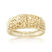 Ross-Simons Italian 14kt Yellow Gold Diamond-Cut Ring For Women Made in Italy