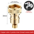 thumbnail image 4 of Conector Automtico De Cierre De Agua, Reparacin De Grifos Con Fugas, Instalacin Rpida, Construccin Duradera De Latn, Para Fontanera Domstica, Accesorios De Cocina Y Bao, Prevencin, UKHBMC, 4 of 7