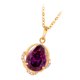 thumbnail image 4 of YSNOOWE Collar Vintage Con Colgante De Zirconia Morada Para Mujer Para Uso Decorativo Especial, 4 of 8