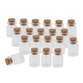 thumbnail image 1 of 2x 20 Piezas 5 Ml Mini Tapones De Corcho Decoración DIY Botella De Vidrio Viales De Deseos, 1 of 8