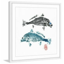 "Black & Blue Eye" Framed Painting Print