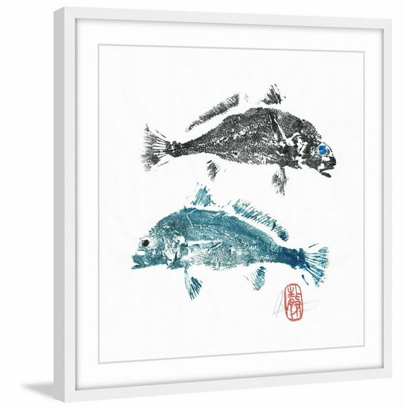 "Black & Blue Eye" Framed Painting Print