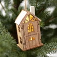 thumbnail image 5 of Creative Wooden Lighted House Santa Claus Window Decoration Luminous Wooden Christmas Tree Decoration Hanging New Year Gift 2022, 5 of 5