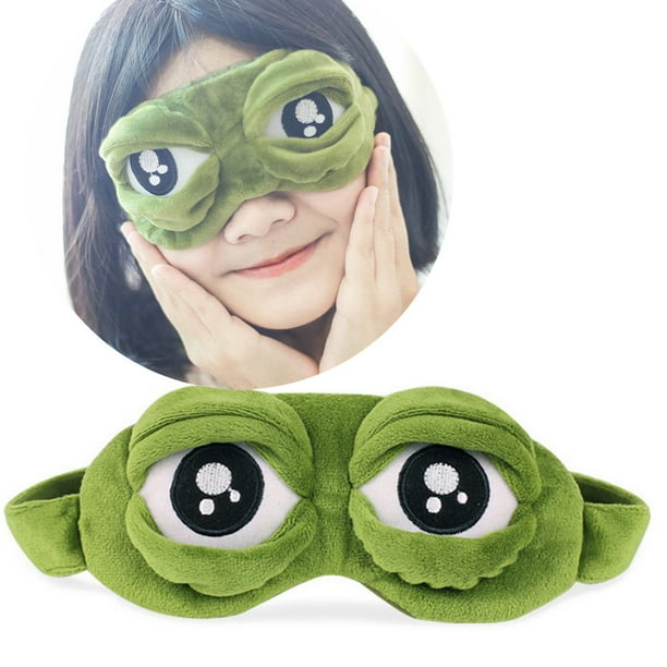 Máscara de ojos triste para dormir, regalo divertido de anime, cubre los ojos con ojos lindos, cubre los ojos tristes, cubre los ojos para dormir, cubre los ojos con ojos de anime ...