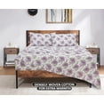 thumbnail image 4 of Juego de sábanas Bliss Casa, 100% franela de algodón, cama queen size, 4 of 9