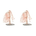 thumbnail image 3 of tssuouriy Exquisite Craft Tree Desktop Ornament - Symbol Of Luck Prosperity And Happiness Safe Gemstone Pink 2Set, 3 of 6