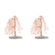 thumbnail image 2 of Inteprter Exquisita decoración de árbol: buenos deseos y significativo adorno para el hogar o la oficina, árbol seguro, escritorio, color rosa Rosa 2Conjunto, 2 of 6