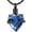 Black+Dark Blue, variant on Crystal Heart Shape Cremation Jewelry Memorial Urn Necklace for Ashes, Stainless Steel Ash Holder Pendant Keepsake with Gift Box Charms Accessories for Women