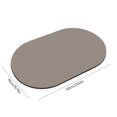 thumbnail image 3 of EIGTHTAIL Silicone Bath   16”x24” Super Absorbent Quick Dry Bathroom Floor   Non-Slip Rubber Backed Shower Rug  Washable Elliptical Bathtub   Modern Design Bathroom Accessories, 3 of 8