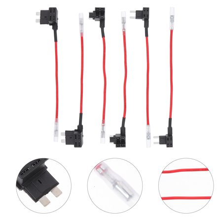 OATIPHO 6Pcs Car Fuse Combination Kit In Line Fuse Holder with Rubber for Vehicle Owners