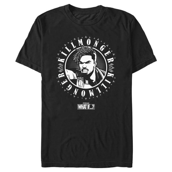 Men's Marvel What if…? Erik Killmonger  Graphic Tee Black X Large