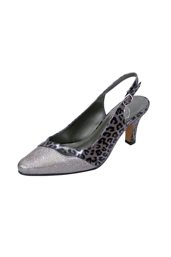 Women's Anna Extra Wide Width Leopard Print Slingback