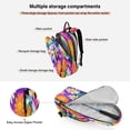 thumbnail image 5 of 2 Racquet Holder Tennis Backpack Tennis Racket Covers Gym Bags Rainbow Daisy Flowers, 5 of 8