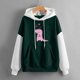thumbnail image 2 of Gibobby Sudadera sin capucha y ocio Sudadera con capucha de dinosaurio Kawaii Pullover Sudadera con capucha para Teengirls （Verde， XXL), 2 of 3