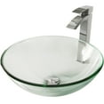 thumbnail image 3 of VIGO Glass Round Vessel Bathroom Sink in Iridescent with Duris Faucet and Pop-Up Drain in Chrome, 3 of 10