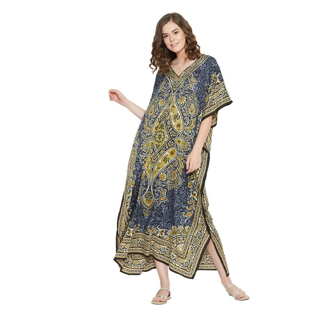 Oussum - Women's Plus Size Kaftan Dresses for Women Casual Long Caftan ...