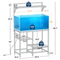thumbnail image 7 of 40 Gallon Fish Tank Stand for Standard & Breeder Tanks | Fits 40 Gal Long/Tall/Breeder Tanks for Aquarium, Reptile Terrarium & Turtle Tank. Top Shelf, AC Outlet, 37.4"Lx19.7"W, Black, 7 of 7