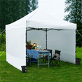 thumbnail image 4 of Alden Design Instant 10' x 10' Enclosed Outdoor Canopy with Wheeled Carry Bag, White, 4 of 8