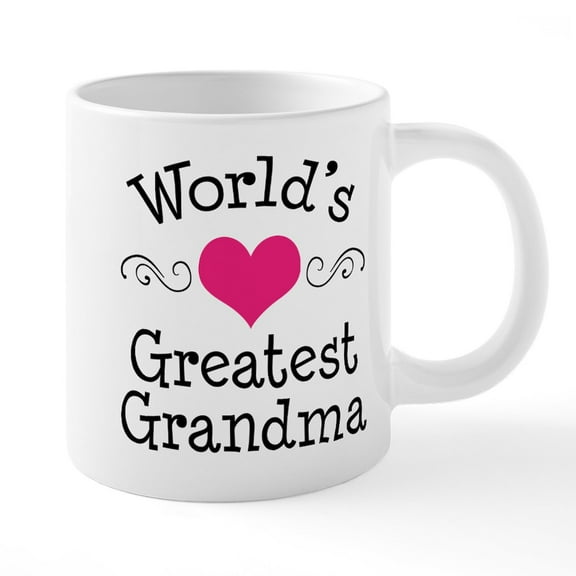 CafePress - World's Greatest Grandma - 20 Oz White Ceramic Mega Mug