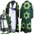 thumbnail image 1 of Anime Roronoa Zoro Costume Wano Kuni Kimono Robe Suit Outfits Carniva, 1 of 5