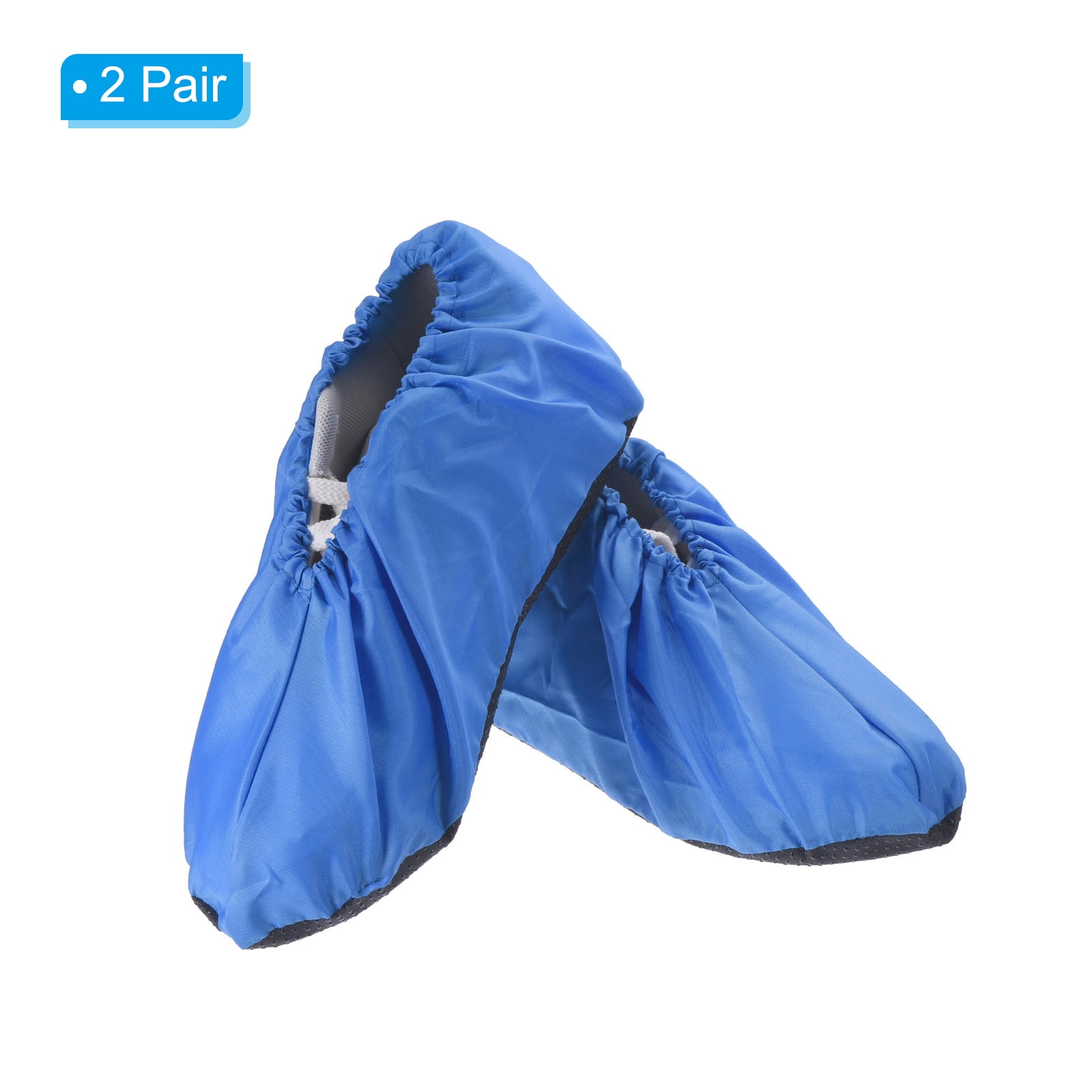 Unique Bargains Reusable Shoe Covers Washable Thickened Boot Shoe Covers Protectors Blue