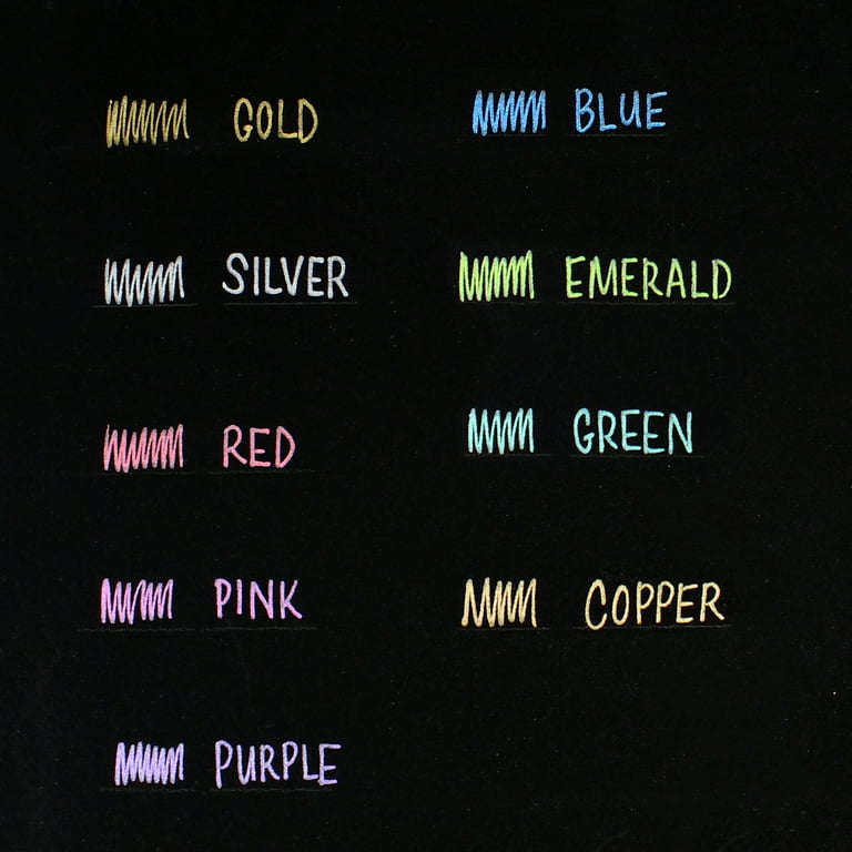 Sakura Gelly Roll Pen Set, 10 Metallic Colored Gel Pens - Walmart.com