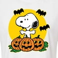 thumbnail image 3 of Peanuts - Snoopy Pumpkin Patch - Juniors Cropped Cotton Blend T-Shirt, 3 of 6