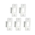 thumbnail image 4 of 5/10 Pcs Plaque de Remplacement pour Loquet Tubulaire Standard Nickel Acier Inoxydable Gâche de Porte Réglable pour Portes Basculantes, 4 of 4