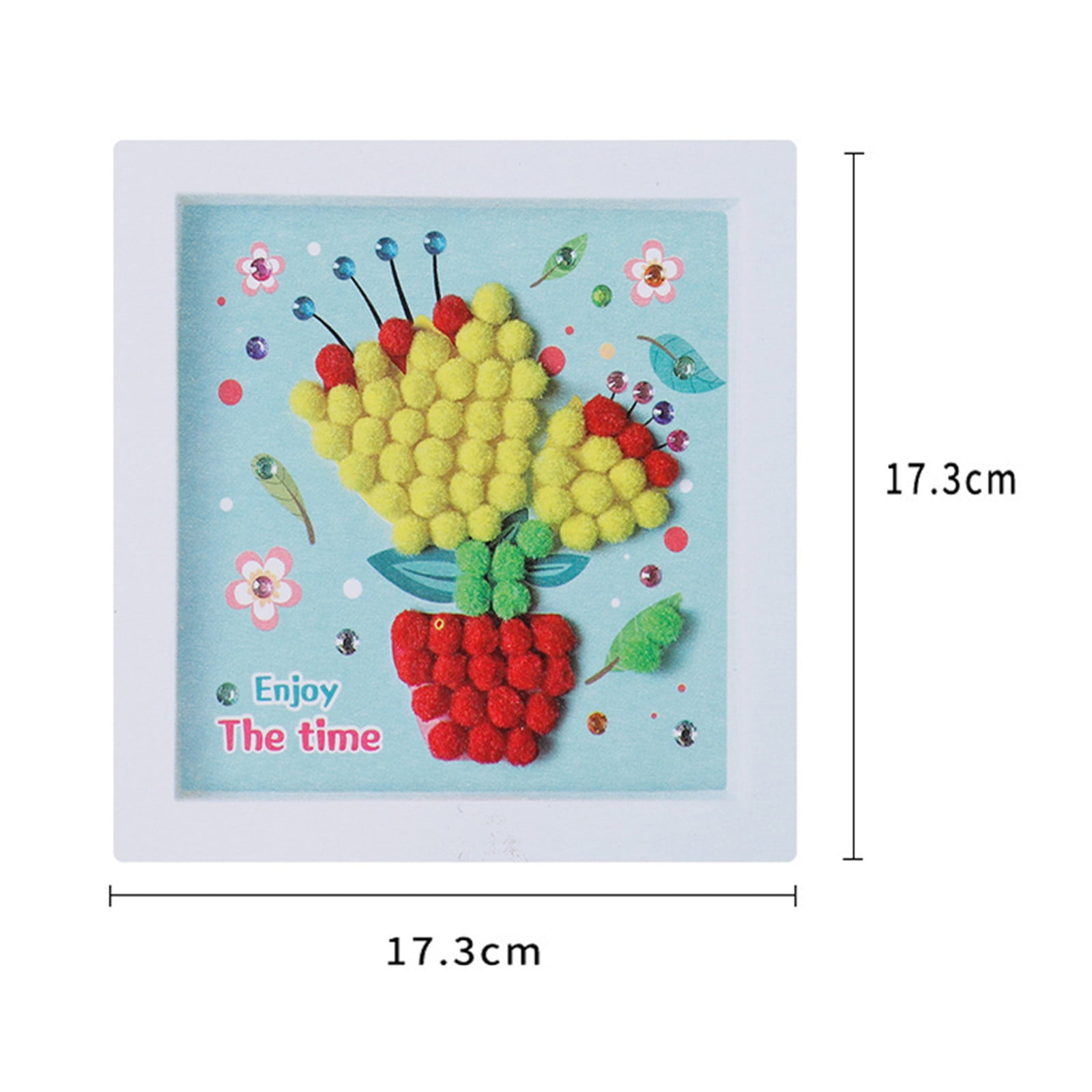 DIY Wool Photo Frame Painting Kit Sensory Play Art with Stickers Encourages Creativity and Self-Confidence Great Easter Gift and Learning Toy for Kids