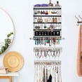 thumbnail image 5 of QILICHZ Wall Jewelry Organizer 3Pcs Jewelry Organizer Wall Mounted Hanging Jewelry Organizer White, 5 of 7