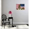 thumbnail image 1 of Vinyl Wall Decal Sticker : Saluting American Flag Patriotism Bedroom Bathroom Living Room Picture Art Peel & Stick Mural Size: 10 Inches X 20 Inches -, 1 of 2