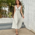 thumbnail image 3 of Off White Sleeveless Dress Summer Women Clothes Dress for Pregnant Women Dresses, 3 of 9