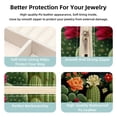 thumbnail image 3 of Cactus Travel Portable Square Jewelry Box - Bracelet Holder and Jewelry Stand - Ideal for Rings, Earrings, Necklaces, and Bracelets - Suitable for Girls and Women, 3 of 6