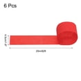 thumbnail image 2 of Uxcell Crepe Paper Streamers 6 Rolls 492ft for Decoration, Red(1.8 in x 82 ft/Roll), 2 of 5