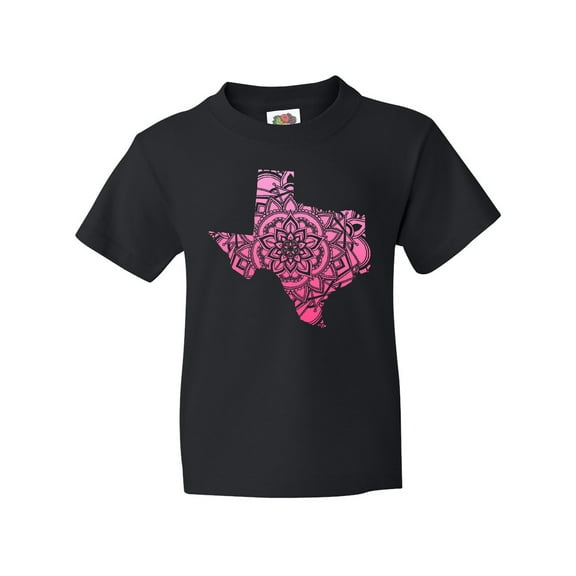 Inktastic Texas Silhouette Mandala Youth T-Shirt