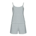 thumbnail image 3 of SROBPTY Womens Pajama Sets, Women Loose Casual Printed Tank Top and Shorts Two-piece Pajama Sets Silver XL, 3 of 3