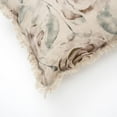 thumbnail image 3 of Expobazaar Linen Printed Lumber with Fringes (Brown & Green) 16"x24", 3 of 5