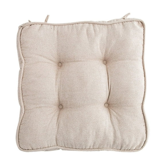 Thick Plush Seat Cushion 18x18x4 Inch Tufted Office Chair Pad Non-Slip Floor Pillow for Home Red Blue Gray